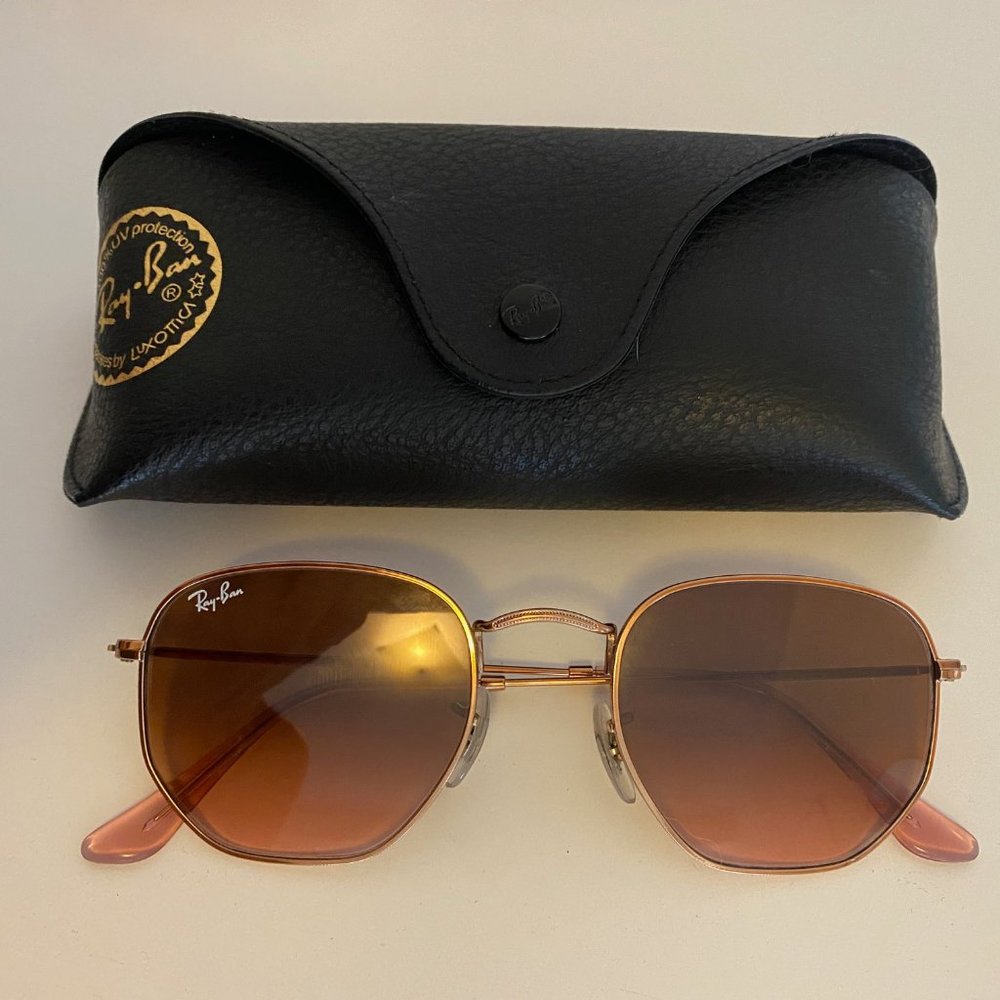 Authentic Ray-Ban Hexagonal Flat rb 3548-n